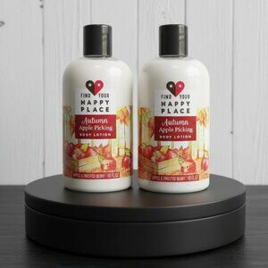 2 PACK Find Your Happy Place Apple & Frosted Berry Body Lotion 10oz